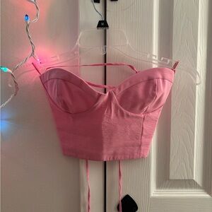 Zara Pink Corset Top